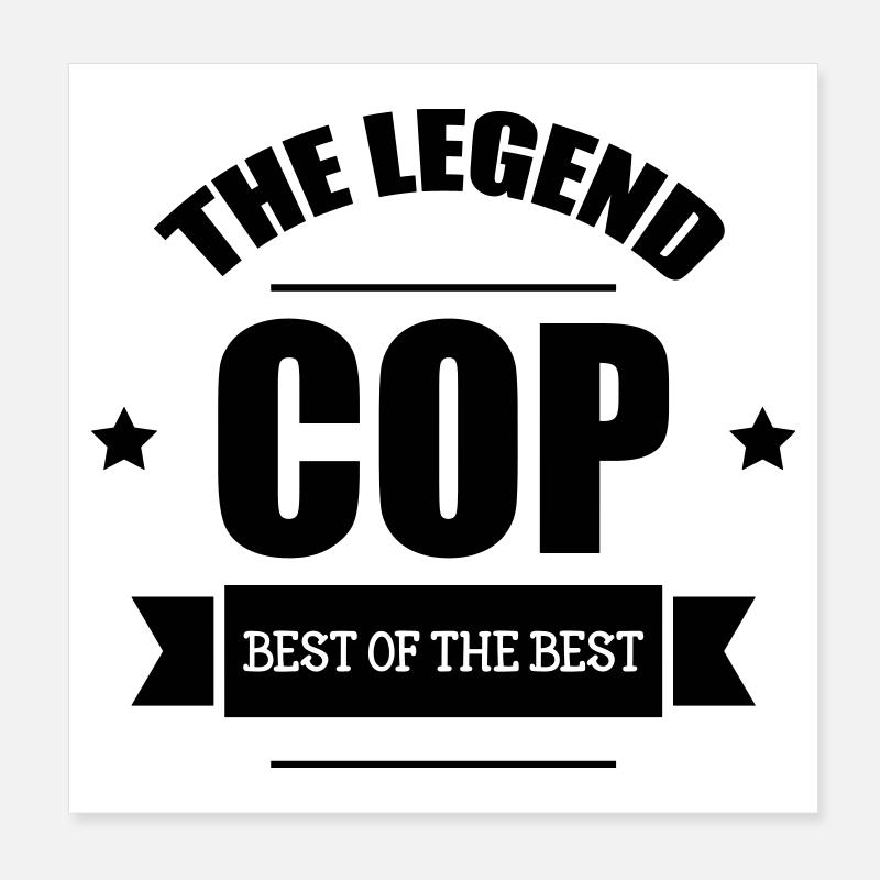 Police Poster 20 x 20 cm