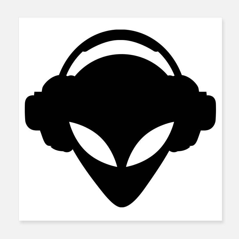 dj Poster 20 x 20 cm
