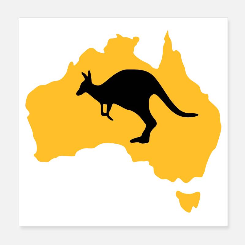 Australien Poster 20x20 cm