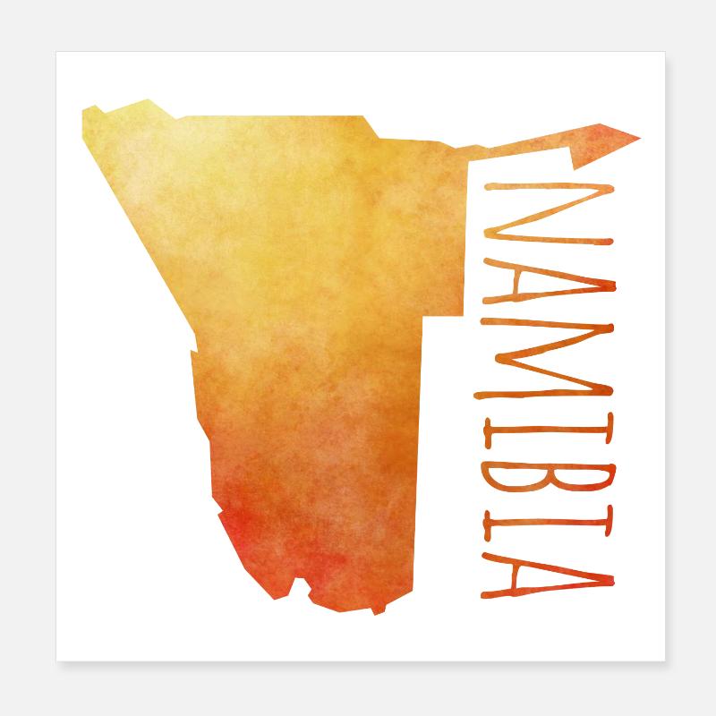 Namibia Poster 20x20 cm