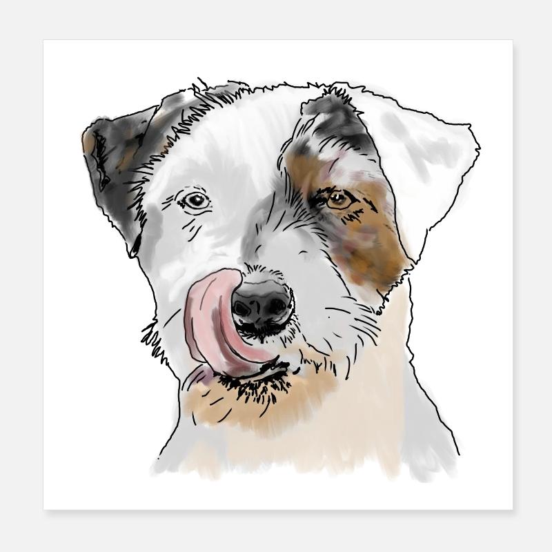 Terrier Poster 20x20 cm