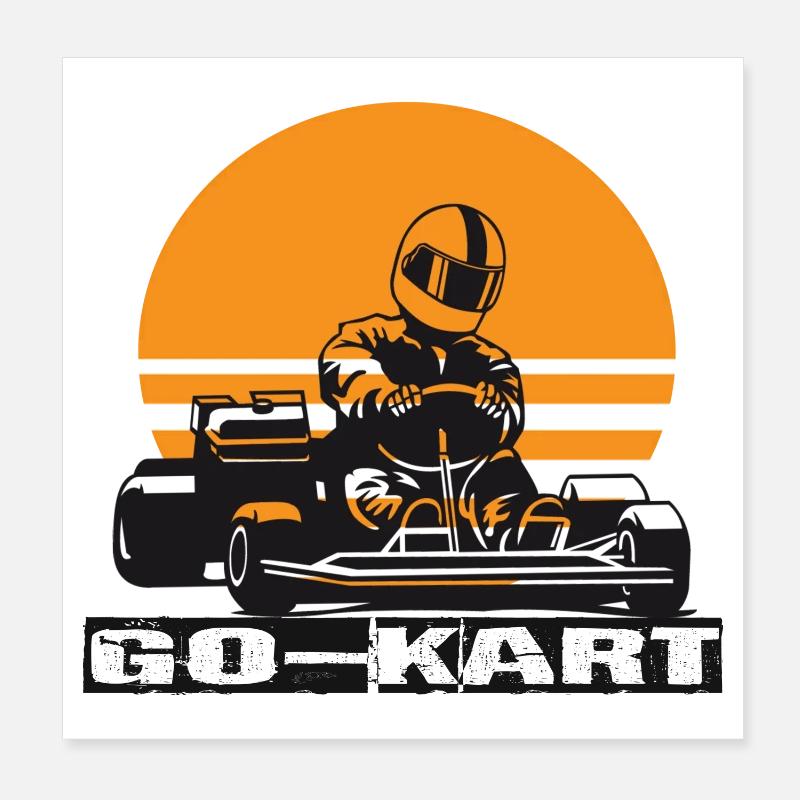 Kart go Poster 20 x 20 cm