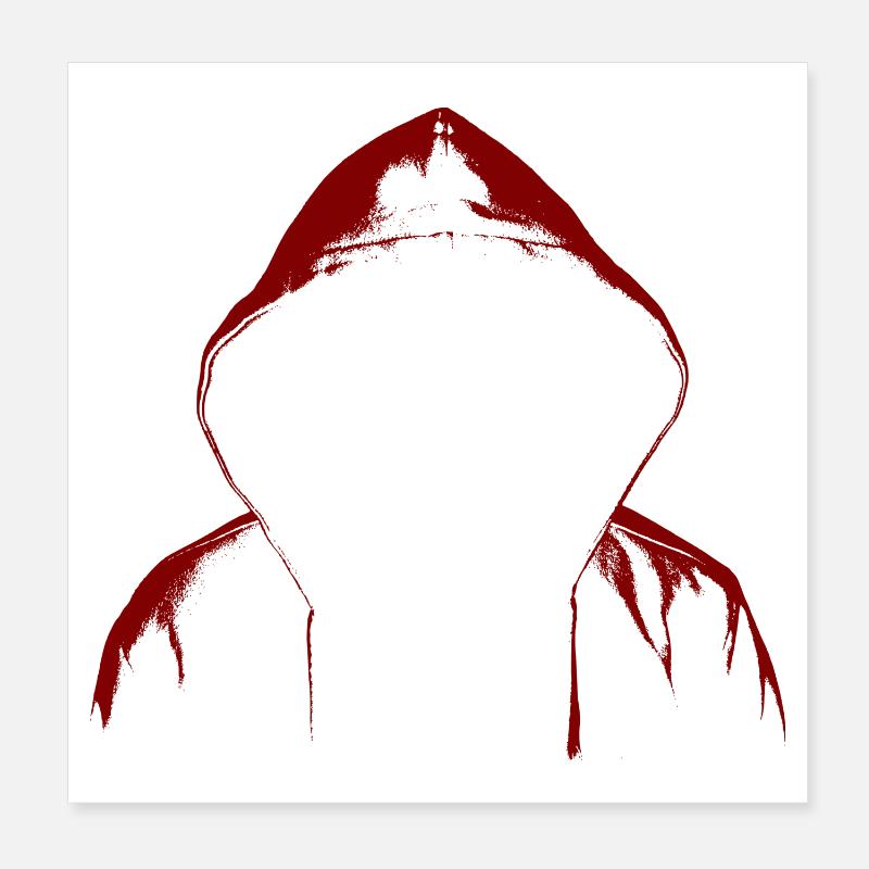 Sweat à capuche Hacker Poster 20 x 20 cm