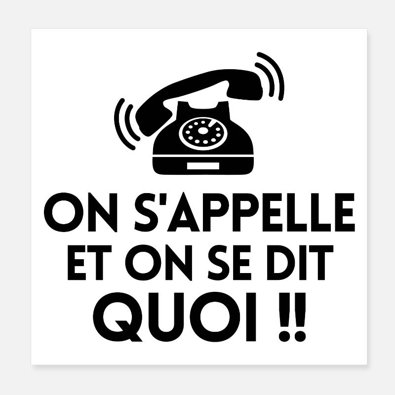 chtimi, chti, ch'timi - Poster 20 x 20 cm - blanc