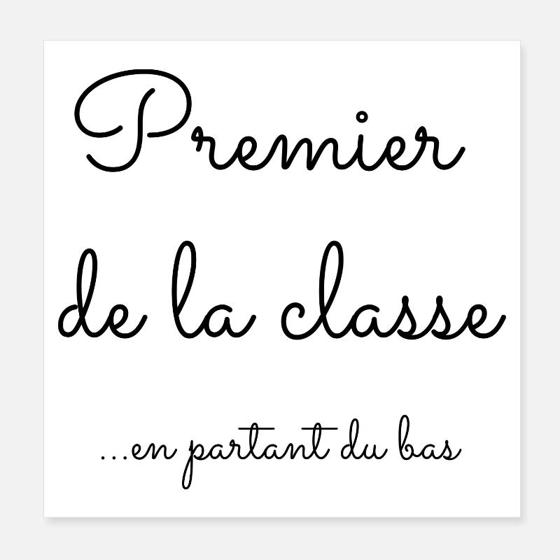 Premier en partant du bas Poster 20 x 20 cm