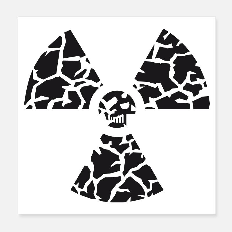 gegen atomkraft Poster 20x20 cm