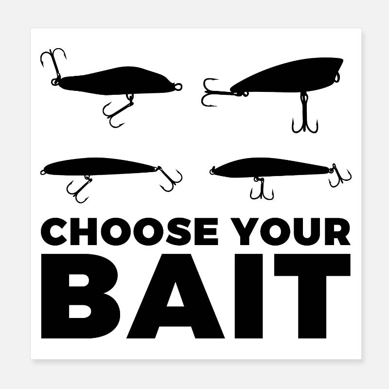 Fishing bait Poster 8" x 8" (20x20 cm)