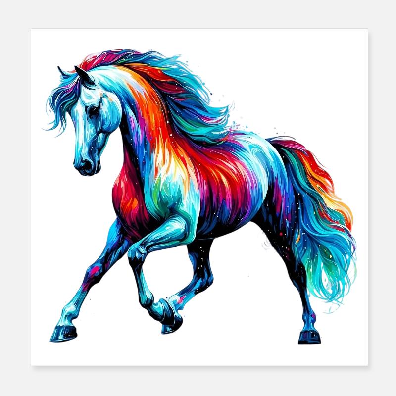 Cheval Poster 20 x 20 cm