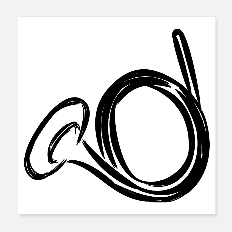 Bugle Poster 8" x 8" (20x20 cm)
