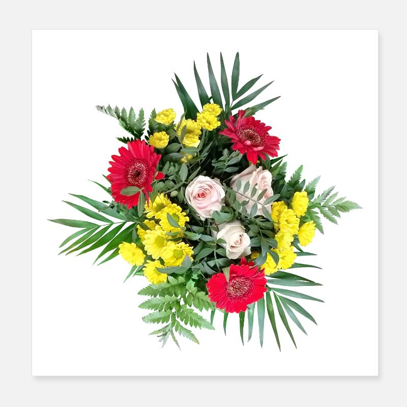 BLUMENSTRAUSS Poster 20x20 cm