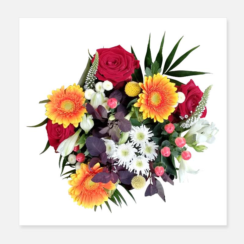 BOUQUET Poster 20 x 20 cm