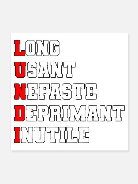 Monday - Poster 8" x 8" (20x20 cm) - white - Front