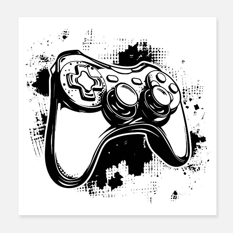 Spiel Controller Poster 20x20 cm