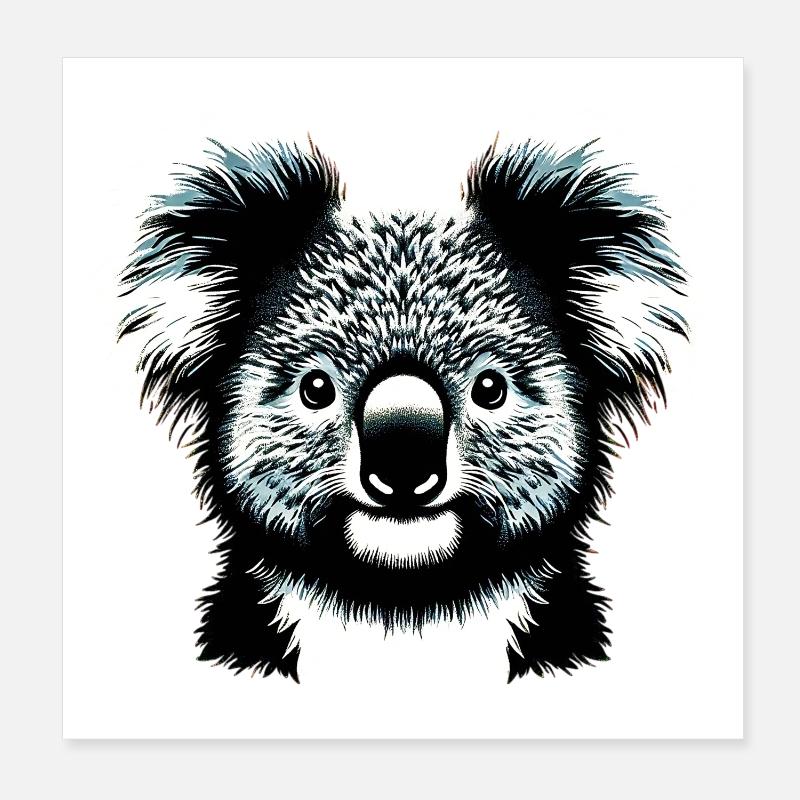 Koala Poster 20x20 cm