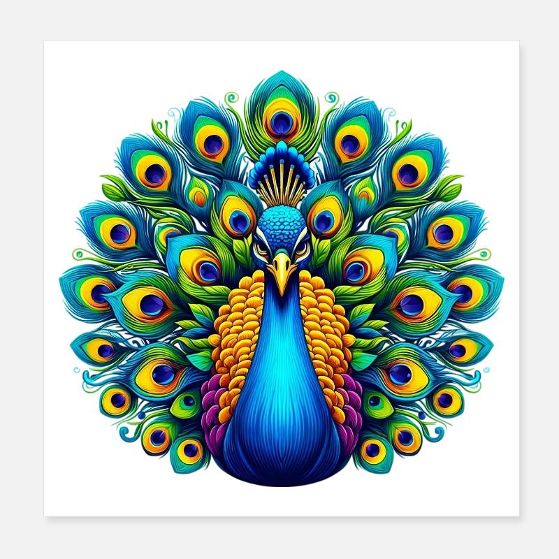 Paon Poster 20 x 20 cm