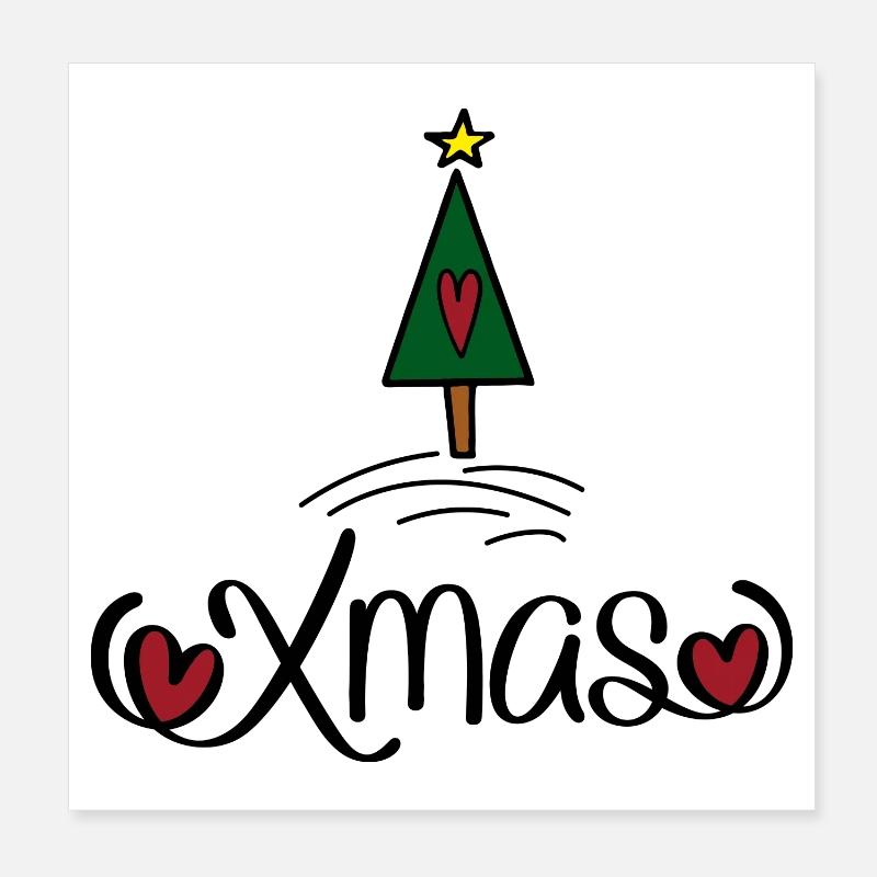 Noël Poster 20 x 20 cm