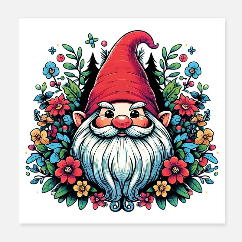 Gnom Poster 20x20 cm