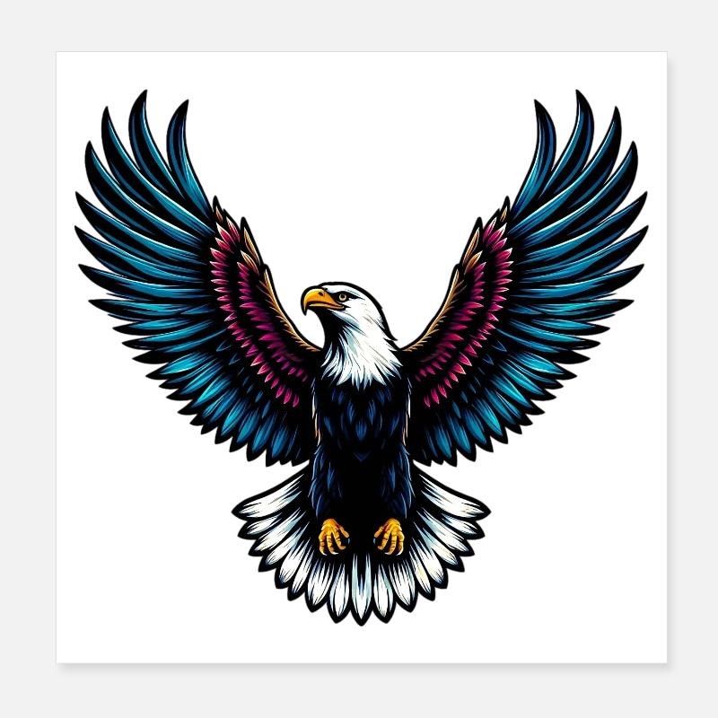 Adler Poster 20x20 cm