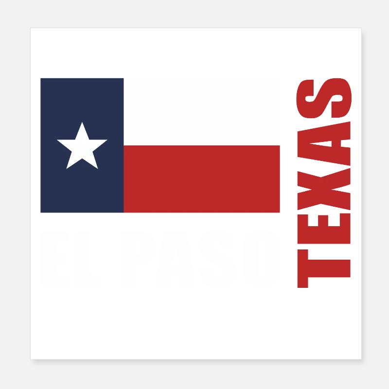 El Paso Poster 8" x 8" (20x20 cm)