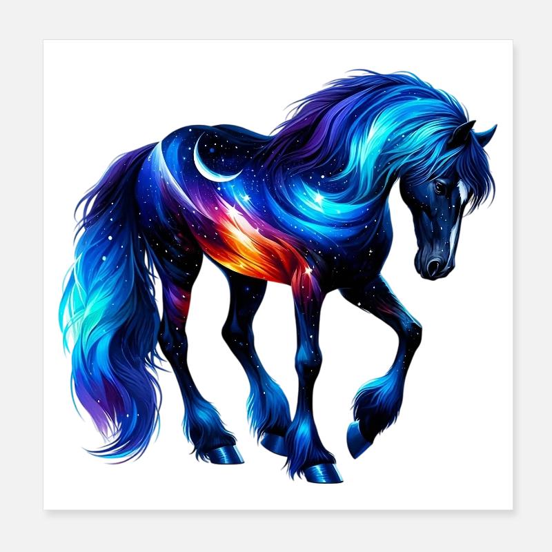 Cheval Poster 20 x 20 cm