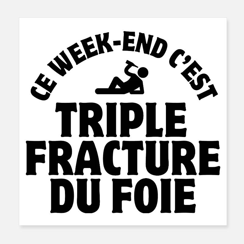 weekend, fiesta, stag do Poster 8" x 8" (20x20 cm)