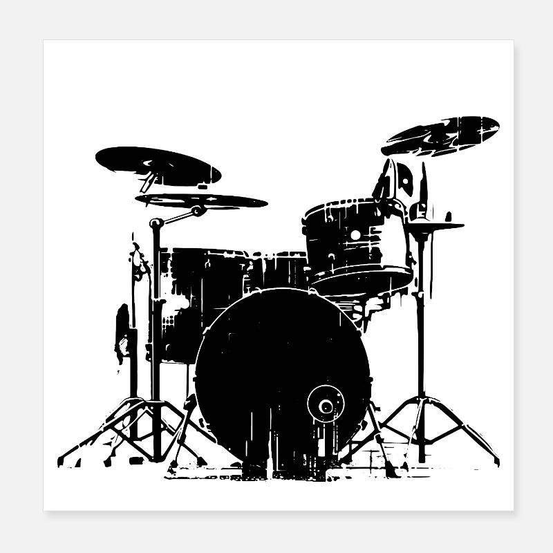Percussion Poster 20 x 20 cm