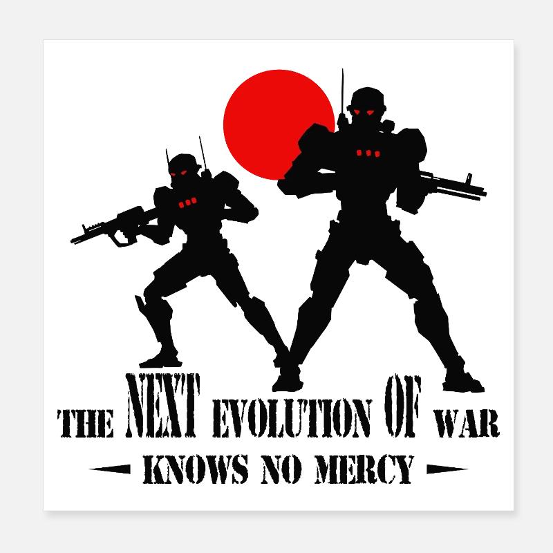 Ai Combat Robot Poster 20 x 20 cm
