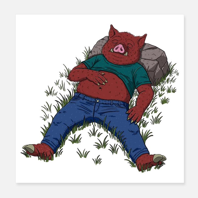 Somnolent Poster 20 x 20 cm