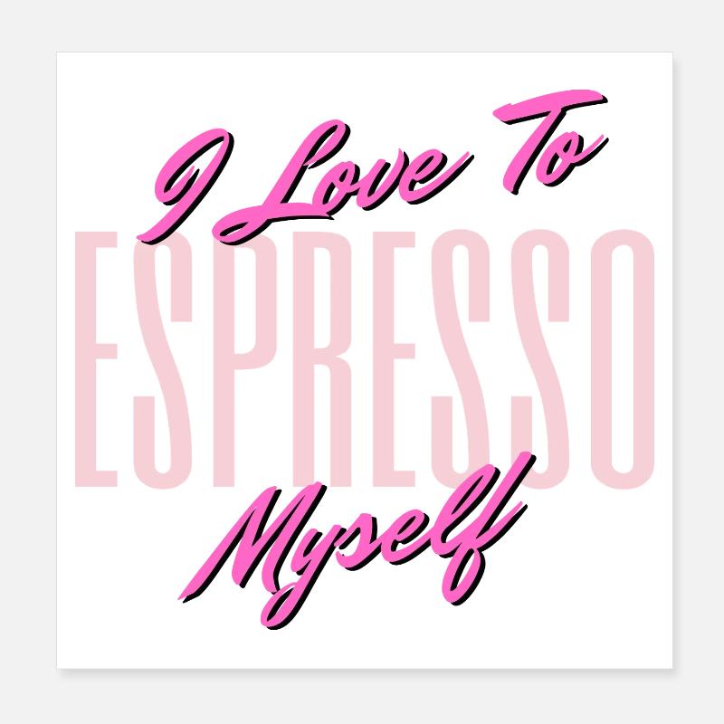 Exprimer l’amour Auto-citation Design Poster 20 x 20 cm