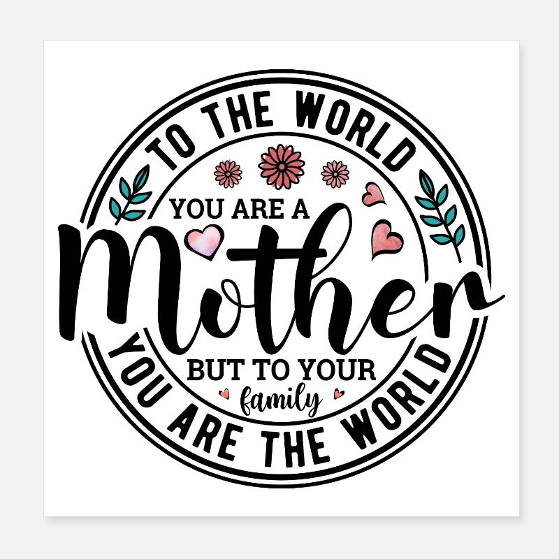 Vous êtes une Mère Poster 20 x 20 cm