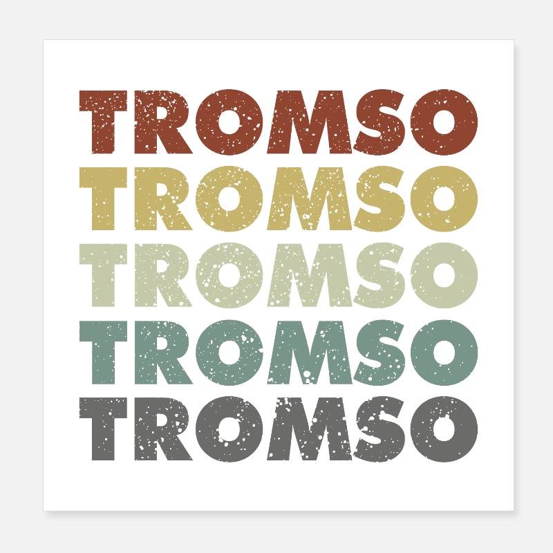 Tromso - Norway - Norge - Norwegen - Skandinavien Poster 20x20 cm