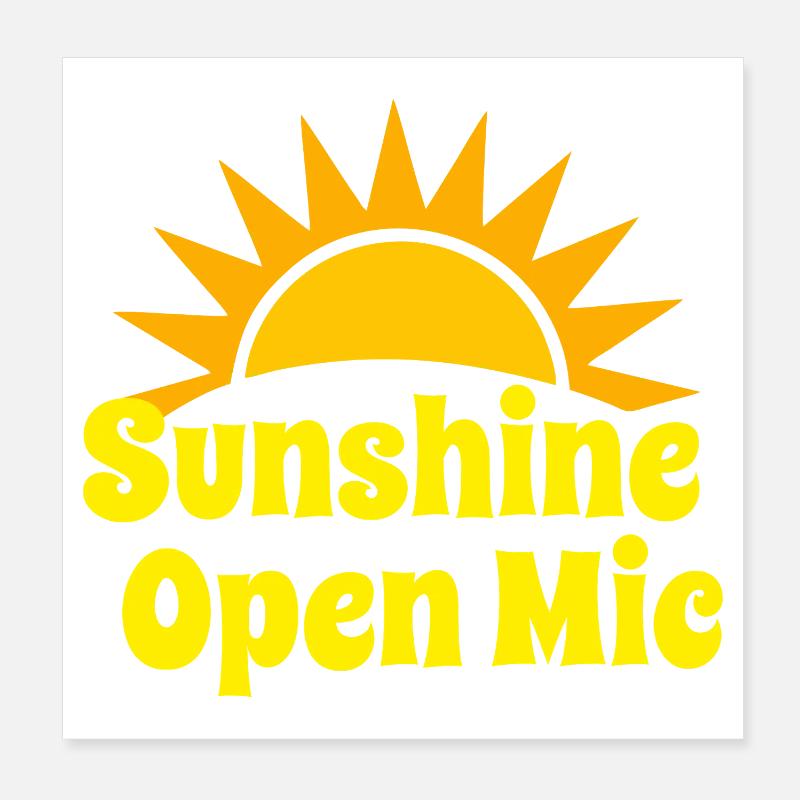 Micro ouvert Sunshine Poster 20 x 20 cm