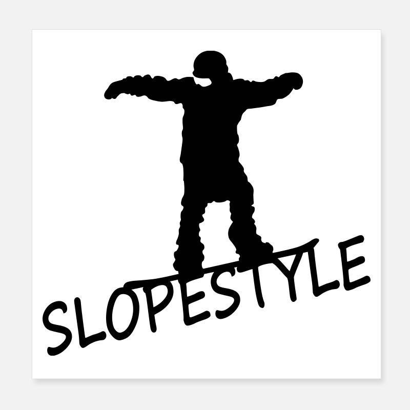 Slopestyle Poster 8" x 8" (20x20 cm)