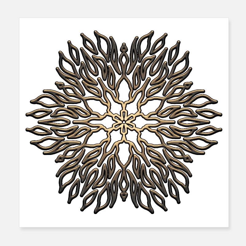 Mandala Poster 20 x 20 cm