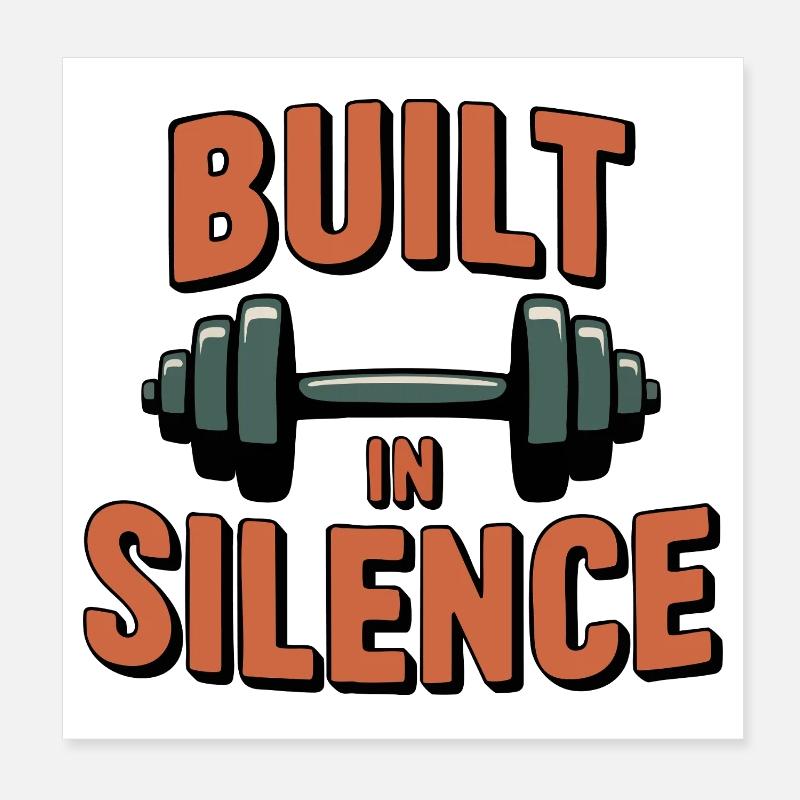 Built In Silence Poster 8" x 8" (20x20 cm)