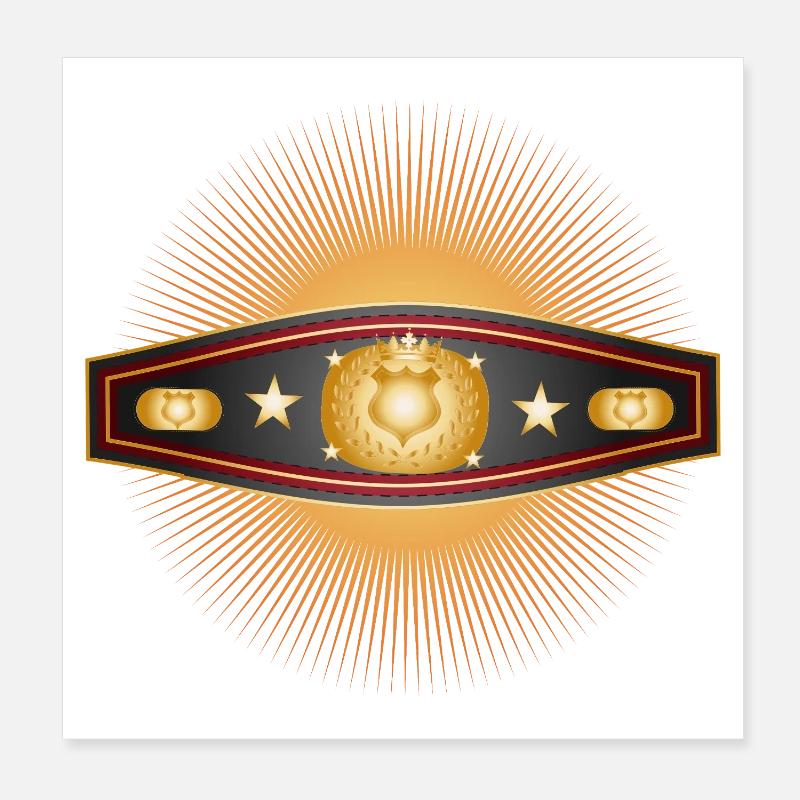 Radiant Box Belt – Champion Design Poster 8" x 8" (20x20 cm)