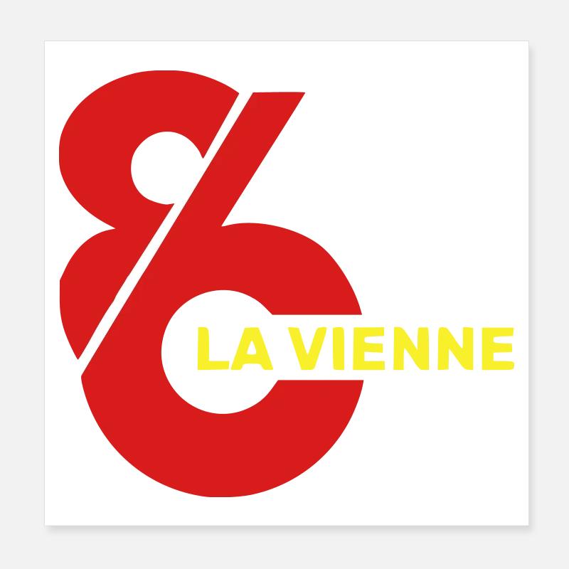 Vienne 86 Logo Poster 20x20 cm