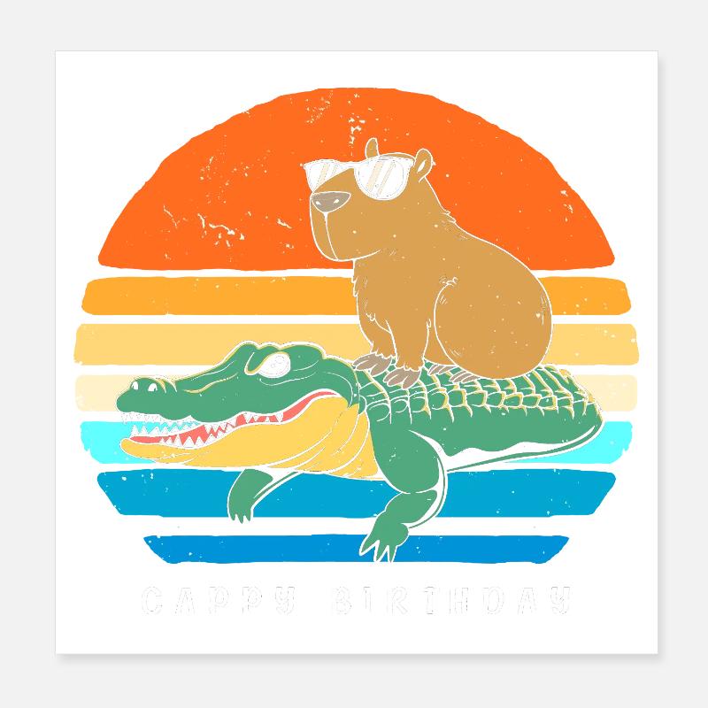 Happy birthday Poster 20x20 cm