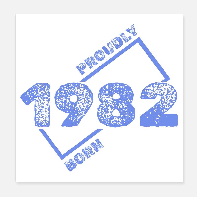 1982 1982 Poster 20x20 cm