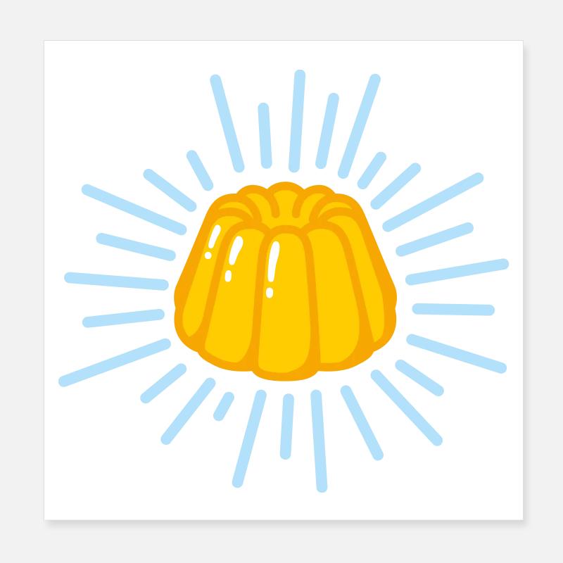 pudding Poster 20 x 20 cm