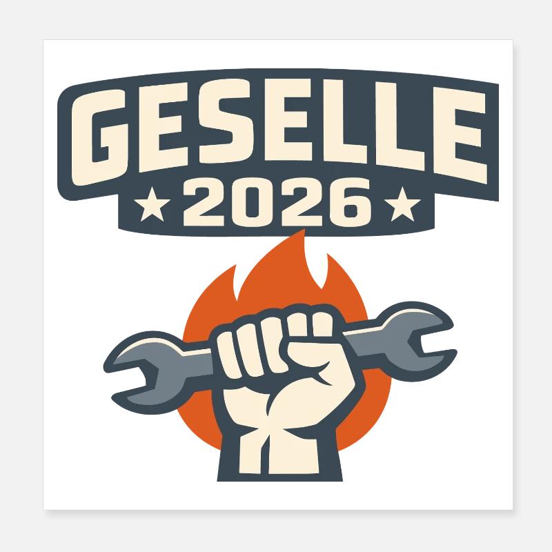 Journeyman 2026 Strength through tools Poster 8" x 8" (20x20 cm)