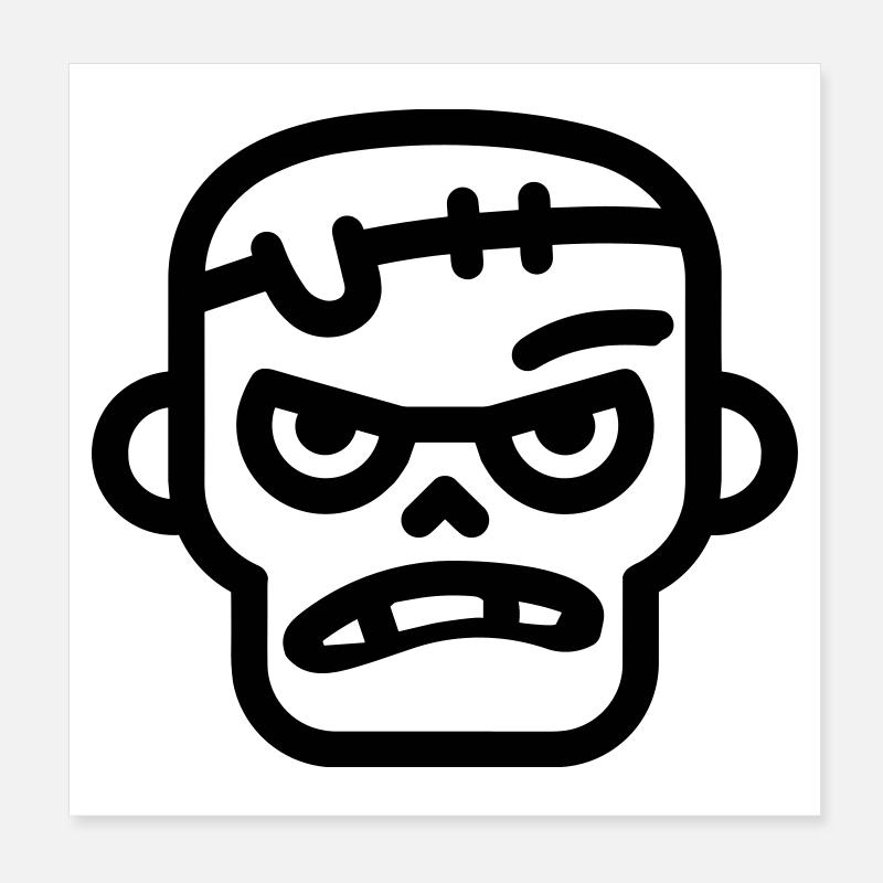 zombie Poster 20 x 20 cm