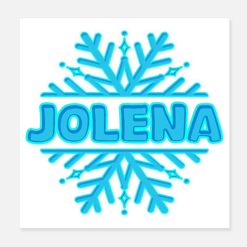 Jolena as a first name Poster 8" x 8" (20x20 cm)