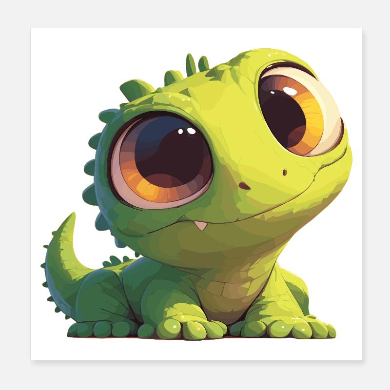 Lizards Lizard Poster 8" x 8" (20x20 cm)
