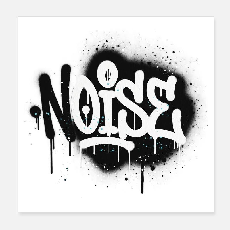 Graffiti-Laut-Spray Poster 20x20 cm