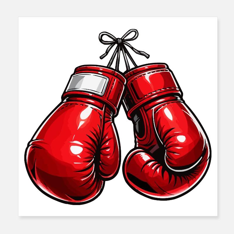 boxhandschuhe Poster 20x20 cm