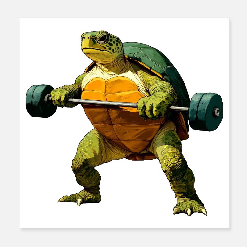 Turtle Trainer Poster 8" x 8" (20x20 cm)