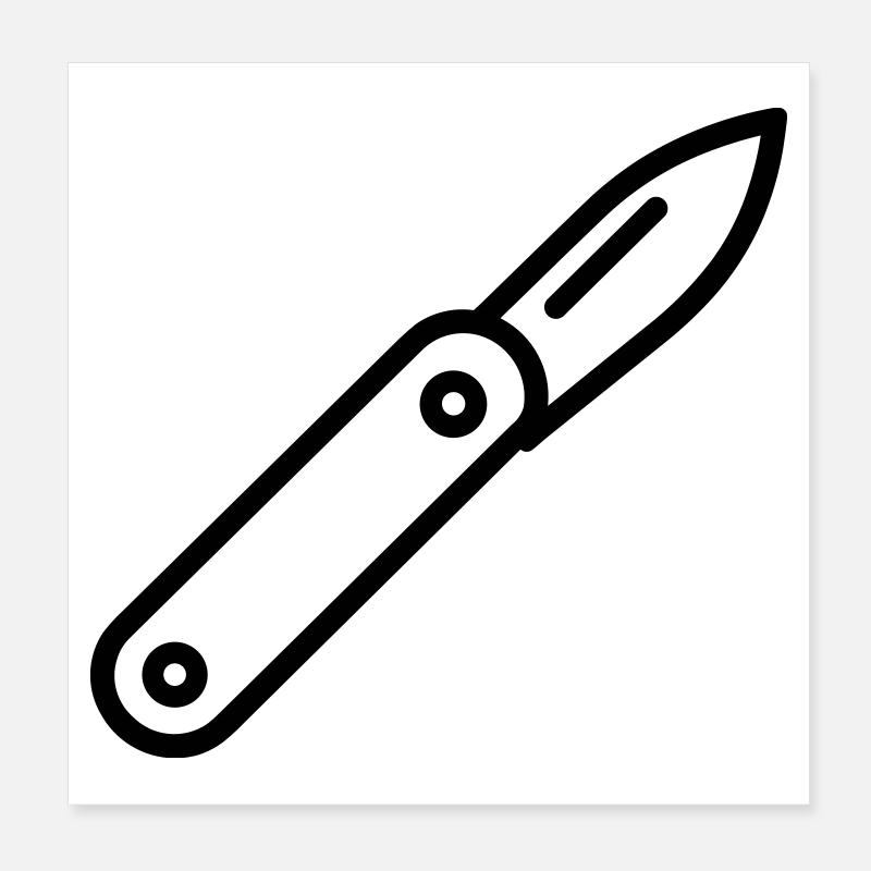 couteau Poster 20 x 20 cm