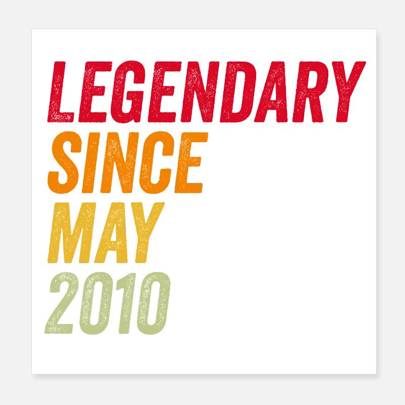16e anniversaire 16 ans mai 2010 Poster 20 x 20 cm
