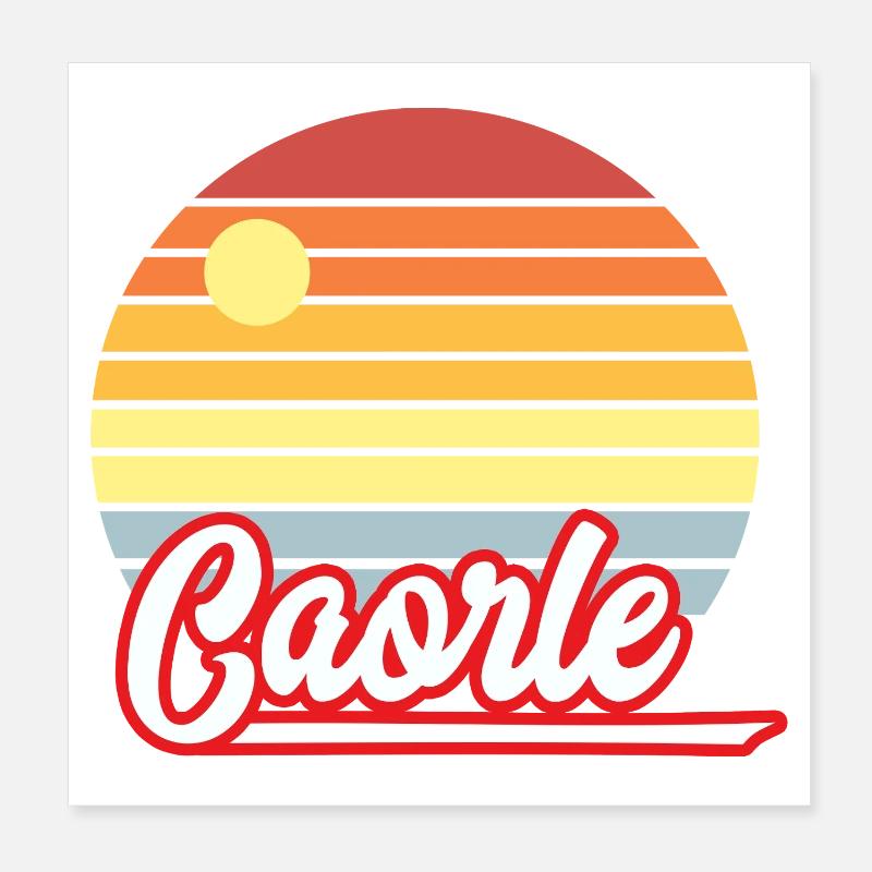 Caorle, Urlaub Poster 20x20 cm